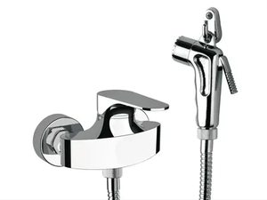 CLASS LINE - Chrome-plated single handle shower mixer with hand shower _ Remer Rubinetterie